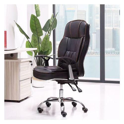 CLEARANCE OFFER Executive High Back Office Chair – Ergonomic Leather Swivel Seat with Armrests