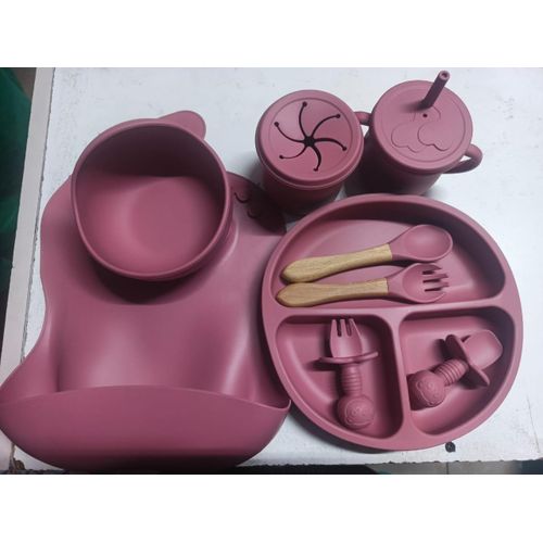 CLEARANCE OFFER Silicone Baby Feeding/ weaning Set 9 items/ solid feeding set