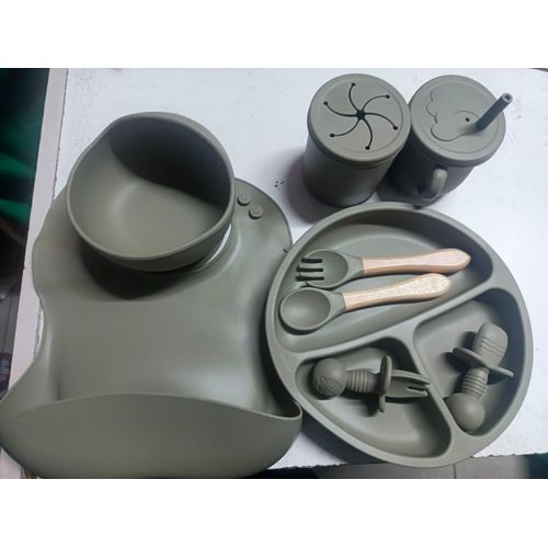 CLEARANCE OFFER Silicone Baby Feeding/ weaning Set 9 items/ solid feeding set