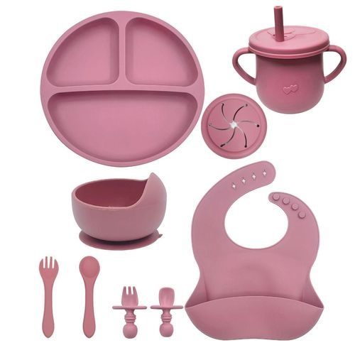 CLEARANCE OFFER Baby Silicon Plate Silicone Baby Feeding Set Baby Feeding Utensils Best Price In Town - UNISEX
