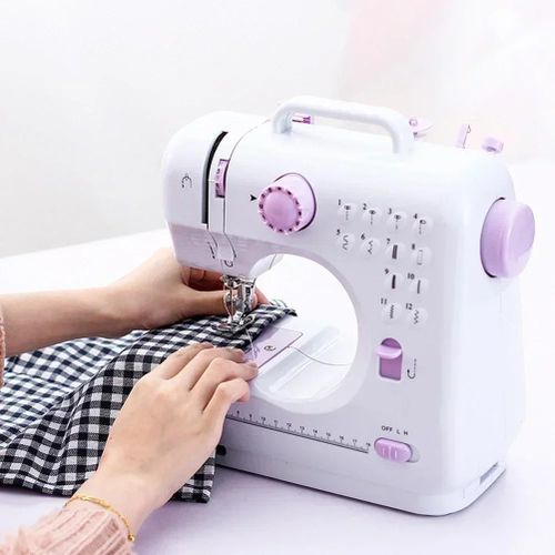 CLEARANCE OFFER Electric Household Manual Repair Machine Mini Portable Sewing Machine - 12 Types of Stitches with Presser Foot and Pedal