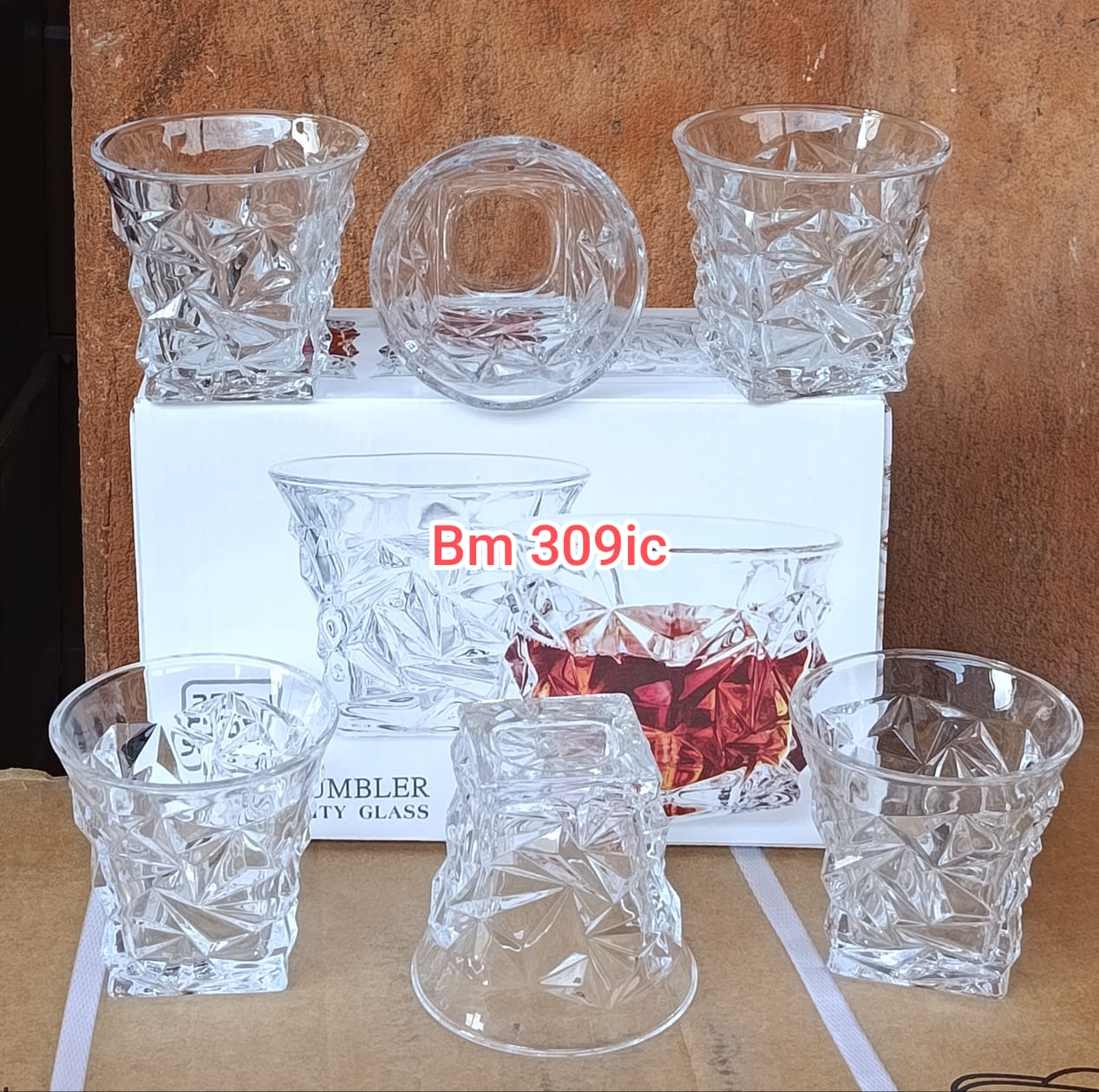 bm 309ic  heavy coated whisky Set Of 6 Whiskey Glasses Set of 6 Whiskey Glasses
