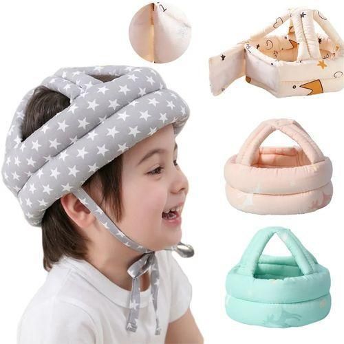 CLEARANCE OFFER UNISEX Cotton Infant Toddler Safety Helmet Head Protector