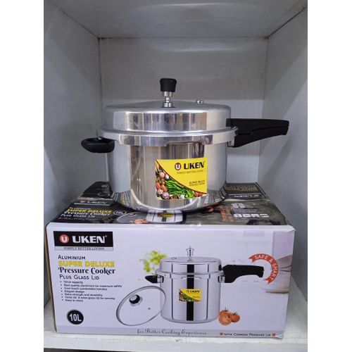 CLEARANCE OFFER 2 in 1 Pressure cooker with long handle and glass lid 5L