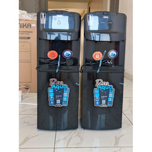 CLEARANCE OFFER Mika Hot And Cold Water Dispenser 2 Taps Push Button Child Lock With Cup Cabinet -