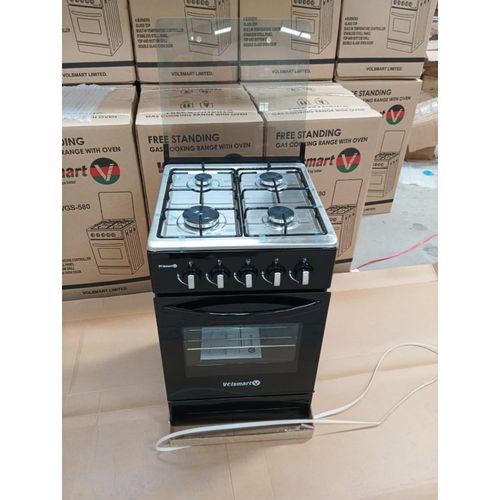 CLEARANCE OFFER VOLSMART 4 Burner  Free Standing Gas Cooker Cooking Range with 60L Oven 4 Gas Cooker + Gas Oven
