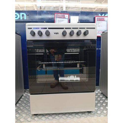 CLEARANCE OFFER 60cmX60cm Von  3 Gas + 1 Electric RAPID plate, Jet Valve burner with Flame Failure Safety 🔥sensor, 5 Function Electric Oven with TURBO FAN Cooker.