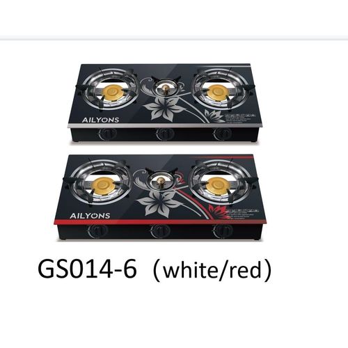 CLEARANCE OFFER AILYONS Tabletop Gas Cookers 3 Burner Glass Top Gas Stove