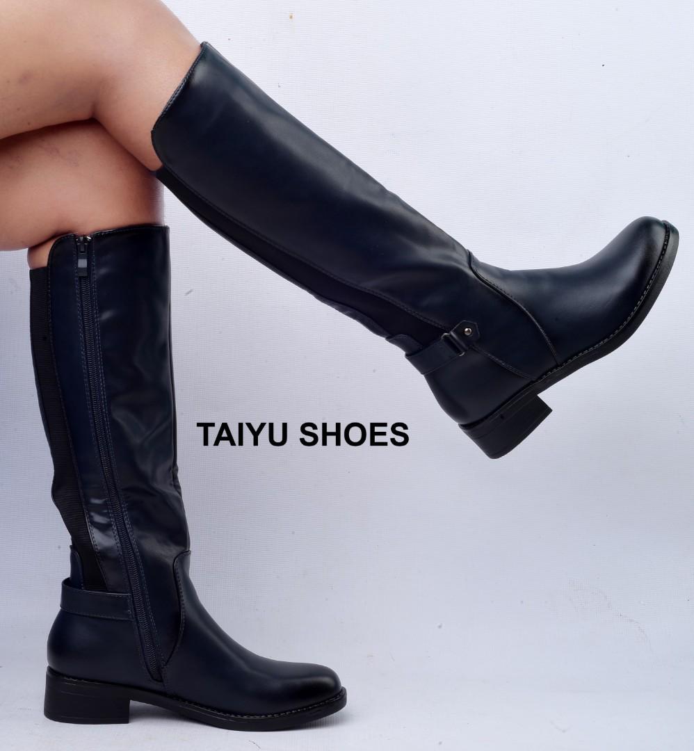 Ladies Knee High Boots Women Shoes Taiyu Brand Leather Material Knee Length Ladies Boots Long Boots for Women Can be wore with Dressess and Trousers
