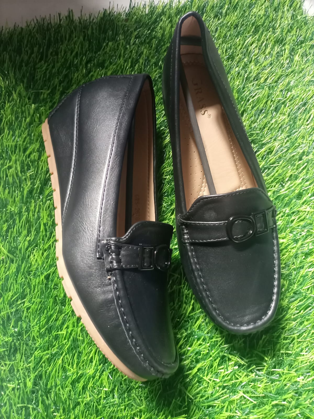 Comfortable,quality,leather, durable, orthopedic, official classy  loafer wedges/heels ladies/women shoes