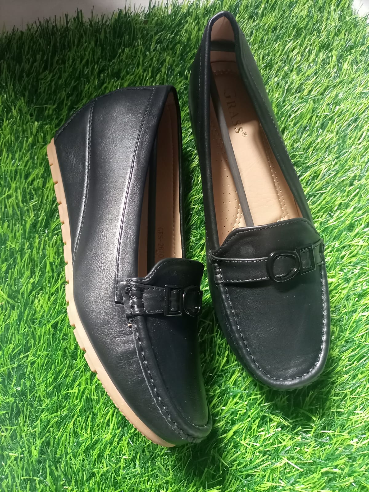 Comfortable,quality,leather, durable, orthopedic, official classy  loafer wedges/heels ladies/women shoes