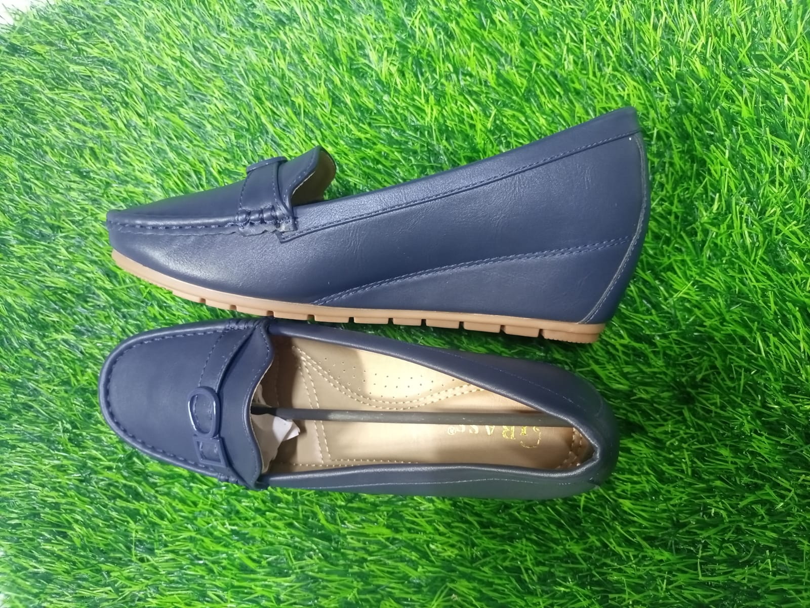 Comfortable,quality,leather, durable, orthopedic, official classy  loafer wedges/heels ladies/women shoes