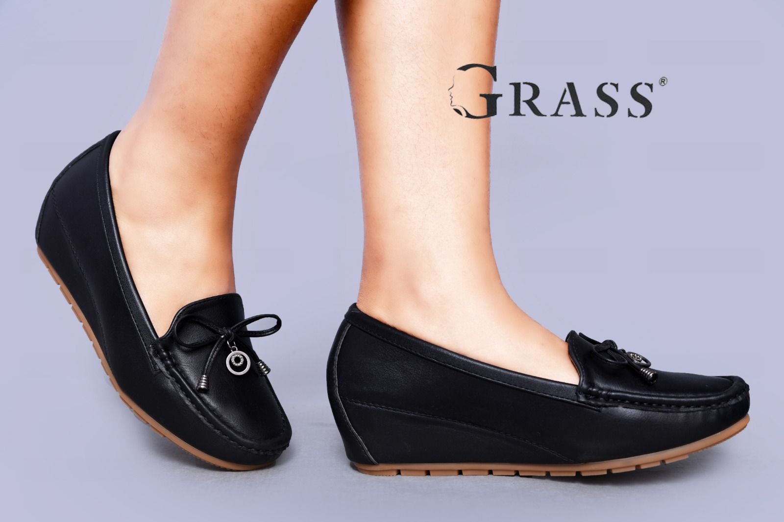Comfortable,quality,leather, durable, orthopedic, official classy loafer wedges/heels ladies/women shoes all time occasion