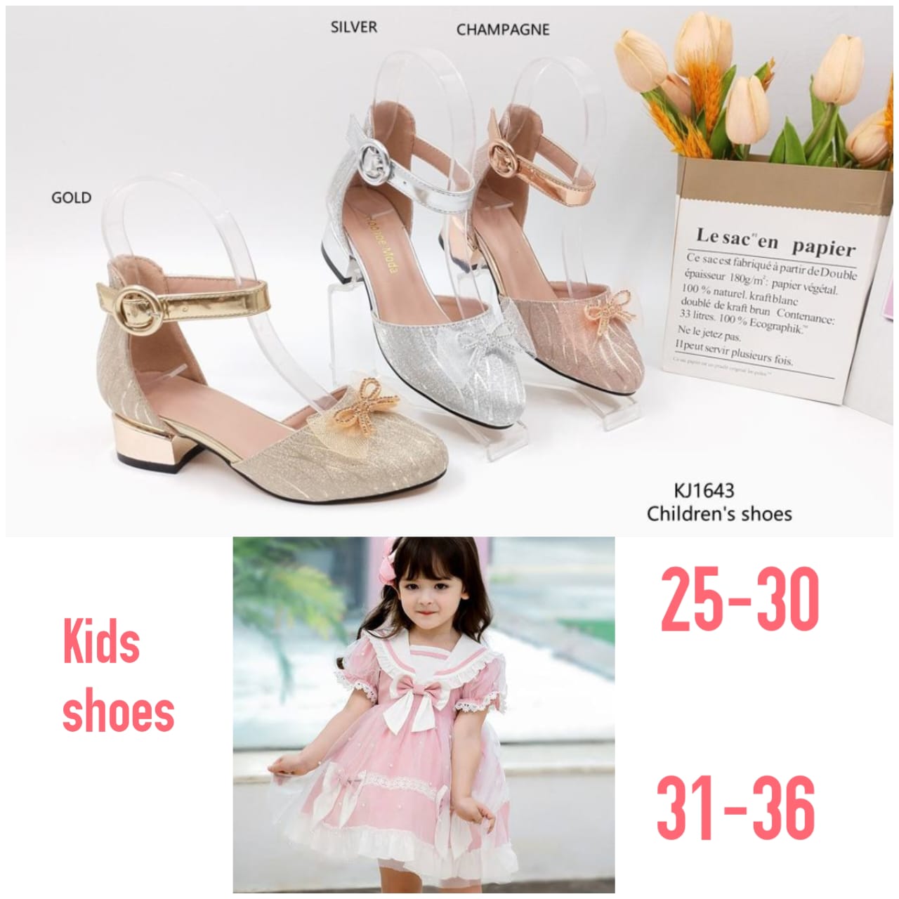 Comfortable  elegant Low-Heel Dress Shoes for Kids & Teen Girls – Elegant, Soft-Cushioned Footbed – Perfect for Weddings, Parties, and Everyday Casual Wear