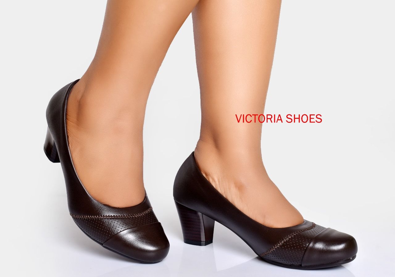 quality elegant Ladies Semi Turkey 1-Inch victoria Low Heels – Pure Leather Lightweight Comfortable & Breathable Women’s Shoes for All Dress Codes