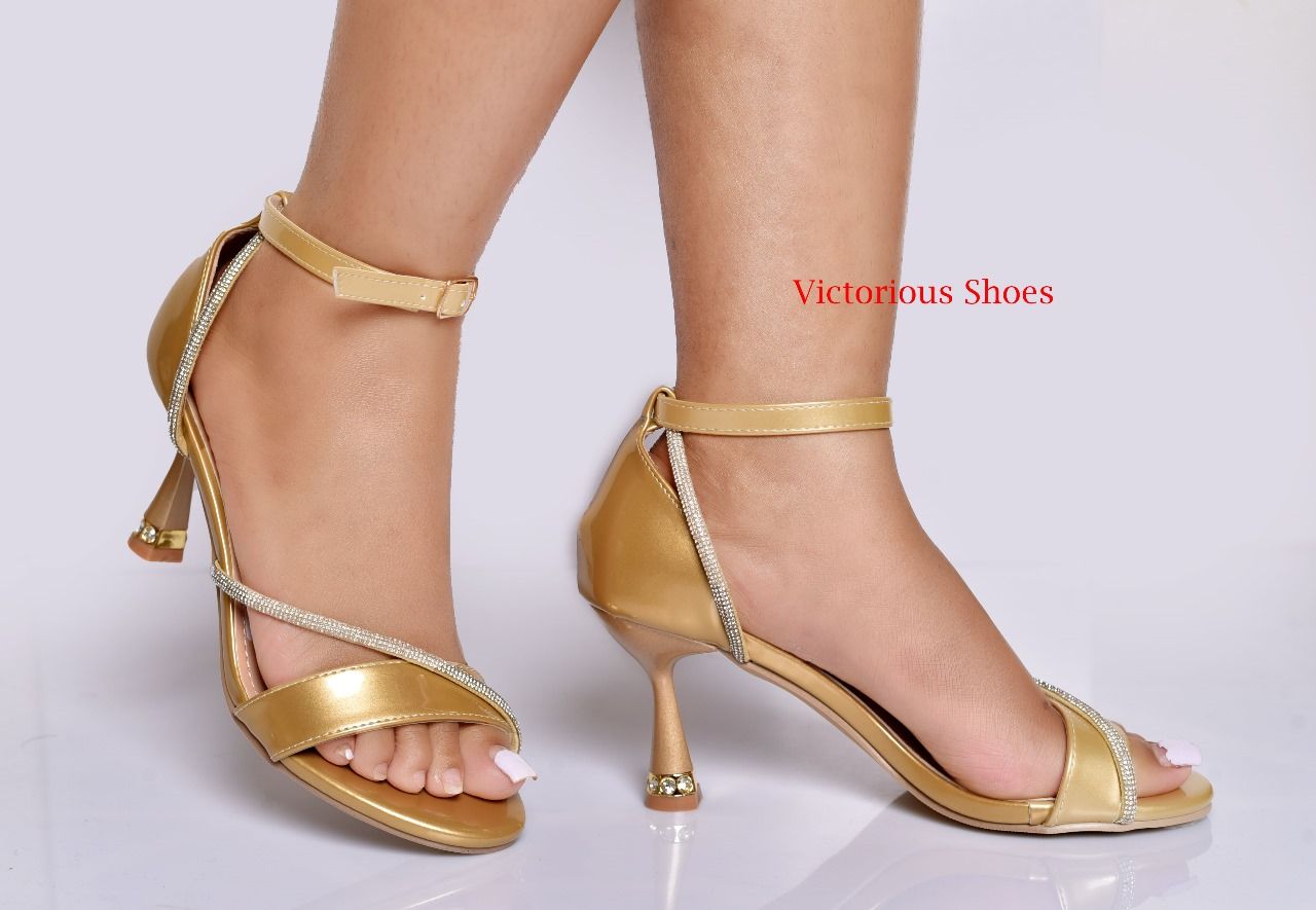 Victoria Shoes Women’s Black Patent Leather Open-Toe Sandals with Rhinestone Straps, Adjustable Ankle Buckle & 3-Inch Slim Heel – Elegant Party & Wedding Heels