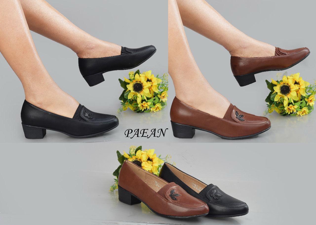 Comfortable,quality,leather, durable, lightweight,orthopedic, official classy loafer low peian block heels ladies/women shoes all time occasion