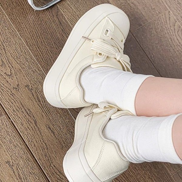 Women's Fashion Casual Thick Soles Wear Resistant Non-Slip Canvas Shoes