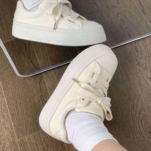 Women's Fashion Casual Thick Soles Wear Resistant Non-Slip Canvas Shoes