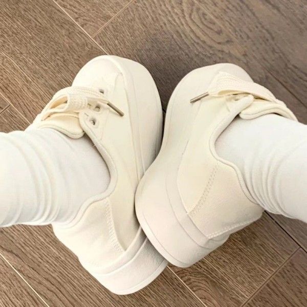 Women's Fashion Casual Thick Soles Wear Resistant Non-Slip Canvas Shoes