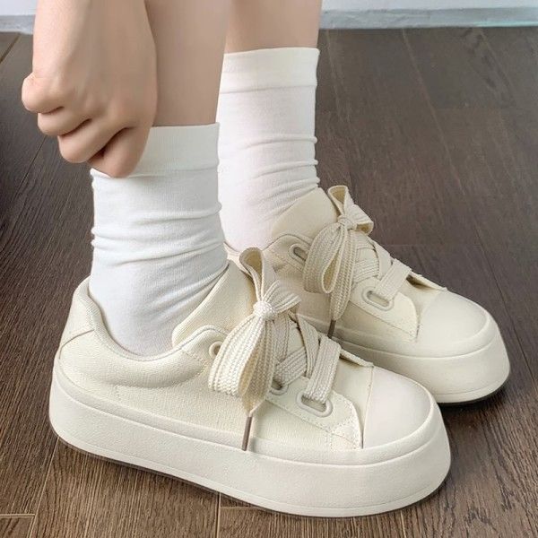 Women's Fashion Casual Thick Soles Wear Resistant Non-Slip Canvas Shoes