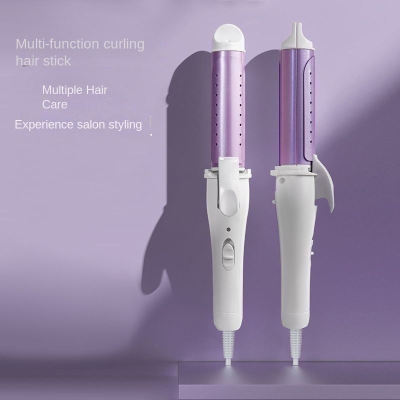 Fluff Button Non-Damaging Negative Ion Dual Purpose Curling Iron  Hair Rollers