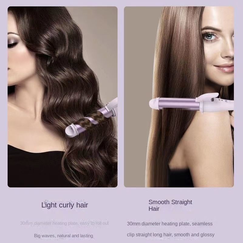 Fluff Button Non-Damaging Negative Ion Dual Purpose Curling Iron  Hair Rollers