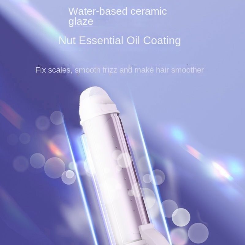 Fluff Button Non-Damaging Negative Ion Dual Purpose Curling Iron  Hair Rollers