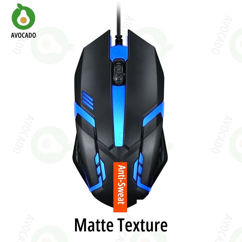 AVOCADO V1 Mice Game and Office USB Mouse Lighting Colorful For Laptops PC Cheap and Durable Mouse