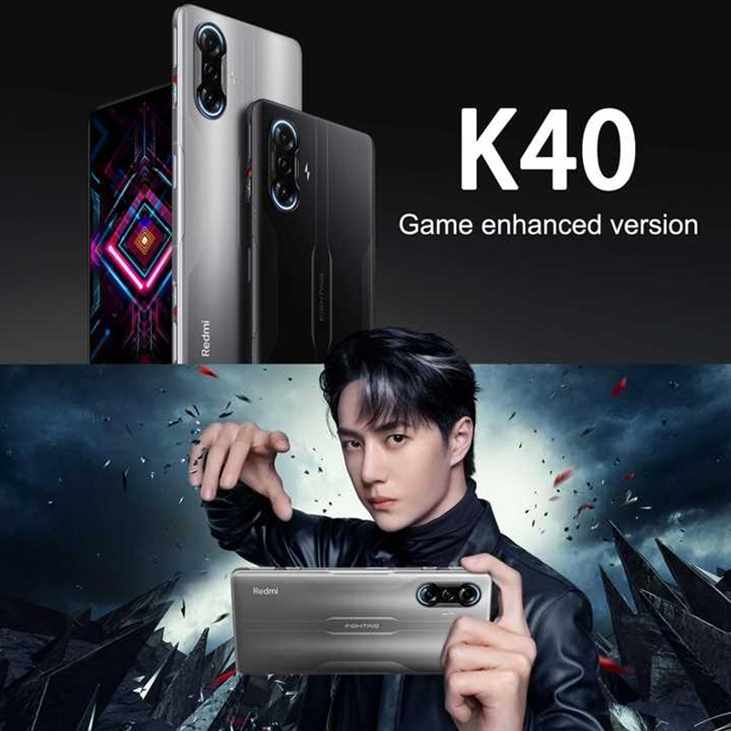 Refurbished Phones Redmi K40 Gaming Edition Mediatek Dimensity 1200 Original 120Hz OLED 5G CPU 5000mAh Battery 64MP+16MP Side Fingerprint Unlock Smart Phones
