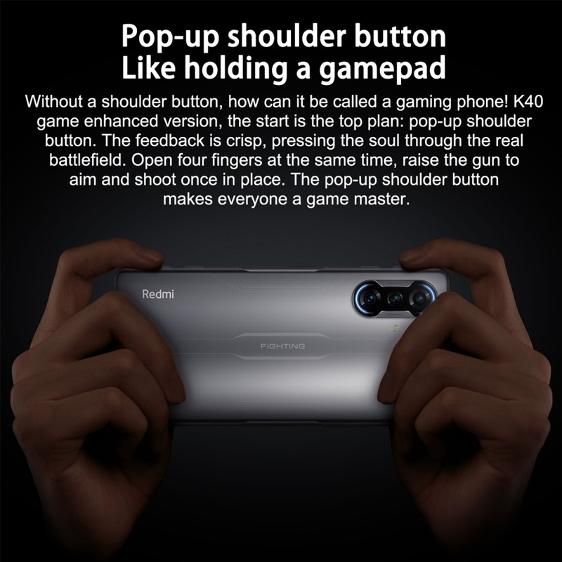 Refurbished Phones Redmi K40 Gaming Edition Mediatek Dimensity 1200 Original 120Hz OLED 5G CPU 5000mAh Battery 64MP+16MP Side Fingerprint Unlock Smart Phones