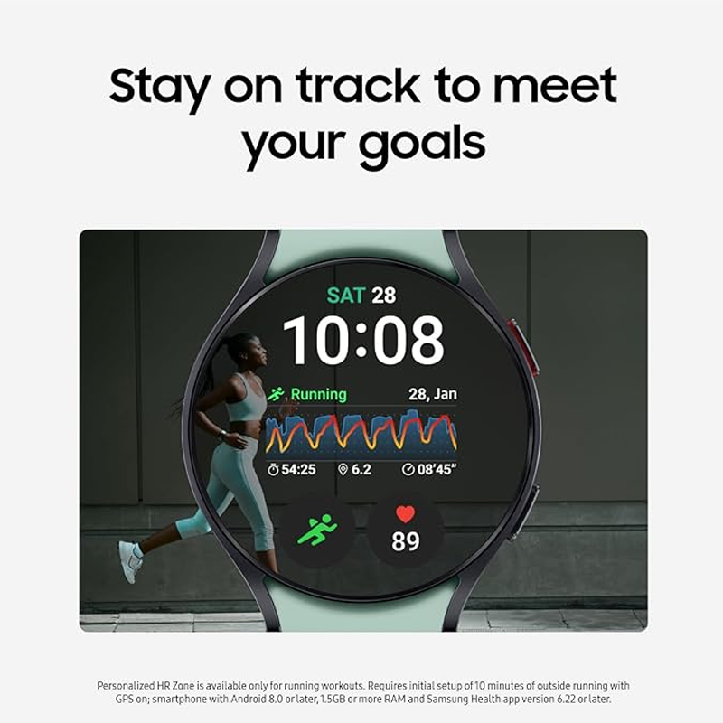 Refurbished Smartwatches SAMSUNG Galaxy Watch 6 44mm Fitness Tracker, Personalized HR Zones, Advanced Sleep Coaching, Heart Monitor, BIA Sensor, Health Wellness Insights, Bluetooth Smartwatches