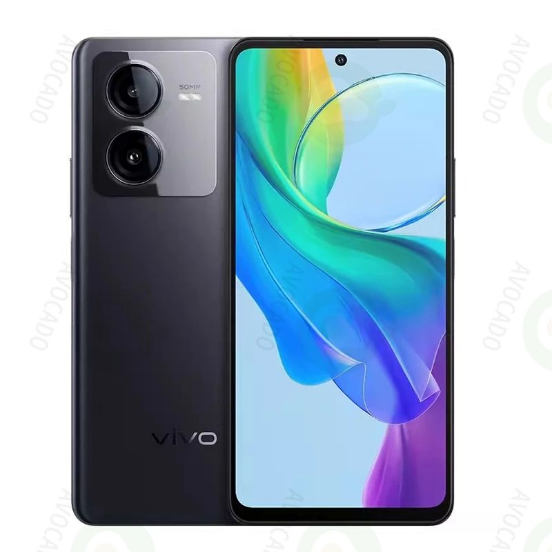 Refurbished VIVO Y78t 6.64" 120Hz 50MP+8MP Camera 6000mAh Battery Snapdragon 6 Gen 1 5G Side Fingerprint Dual SIM Android 13 Smart Phones