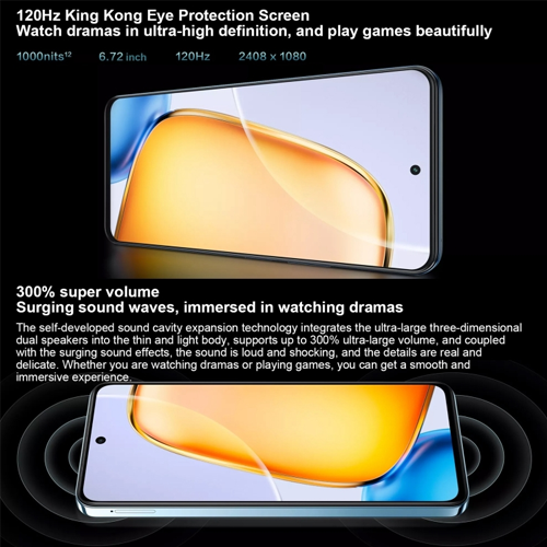 Refurbished VIVO Y200t  6.72" 120Hz 50MP+8MP Camera 6000mAh Battery Snapdragon 6 Gen 1 5G Side Fingerprint Dual SIM Android 13 Smart Phones