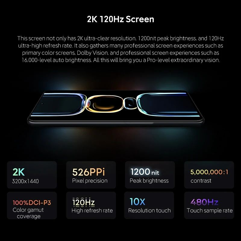 Refurbished Phones XIAOMI Redmi K60E 120Hz OLED 256GB 12GB RAM Dual SIM Dimensity 8200 5G CPU 5500mAh Battery 48MP+20MP UnderDisplay Fingerprint Unlock Smart Phones