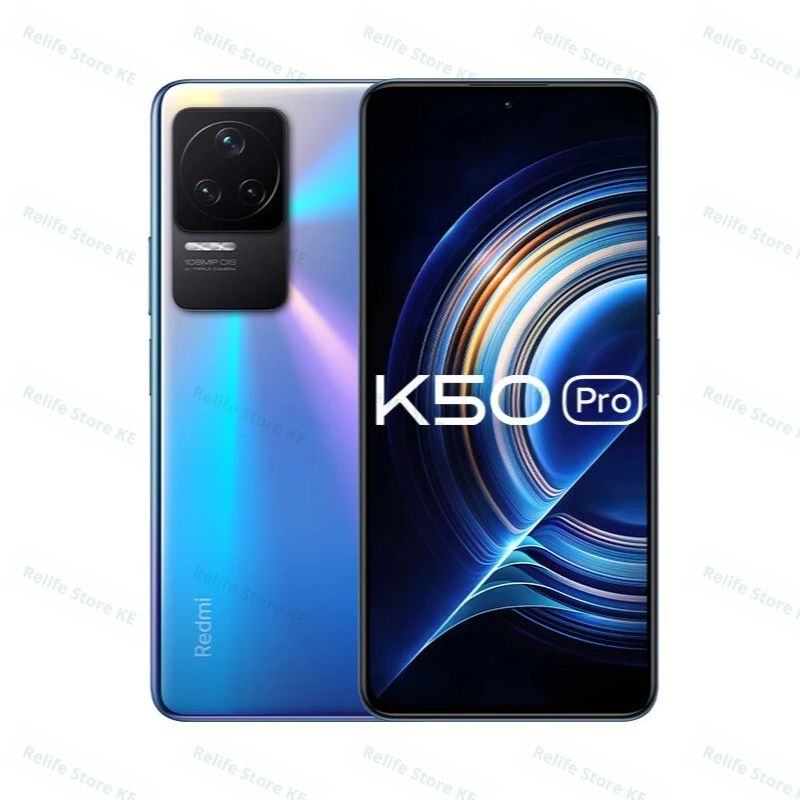 Refurbished Phones Redmi K50 Pro 8GB RAM 256GB ROM Dual SIM 120Hz Refresh Dimensity 9000 Side Fingerprint Unlock 108MP+20MP Smart Phones