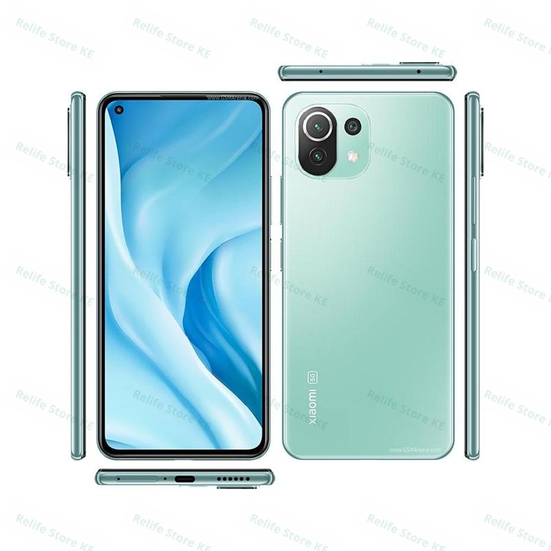Refurbished Phones XIAOMI 11 Lite 11(8+3}GB RAM 256GB ROM Dual SIM 90Hz AMOLED Snapdragon780 5G Side Fingerprint Unlock 64MP+20MP Android 13 Smart Phones