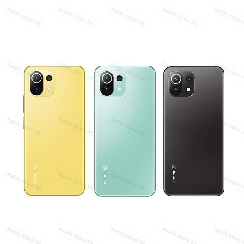 Refurbished Phones XIAOMI 11 Lite 11(8+3}GB RAM 256GB ROM Dual SIM 90Hz AMOLED Snapdragon780 5G Side Fingerprint Unlock 64MP+20MP Android 13 Smart Phones