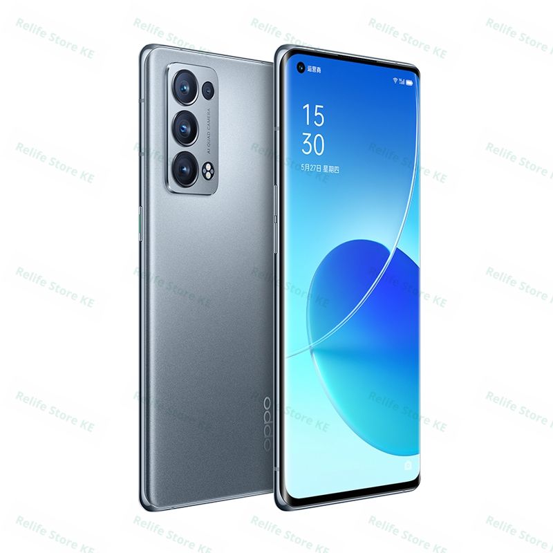 Refurbished Phones OPPO Reno6 Pro+ 5G 8GB RAM 90Hz AMOLED with Underdisplay Fingerprint Unlock 50MP+32MP Camera 4500mAh Battery Snapdragon 870 5G Smart Phones