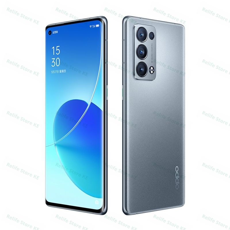 Refurbished Phones OPPO Reno6 Pro+ 5G 8GB RAM 90Hz AMOLED with Underdisplay Fingerprint Unlock 50MP+32MP Camera 4500mAh Battery Snapdragon 870 5G Smart Phones