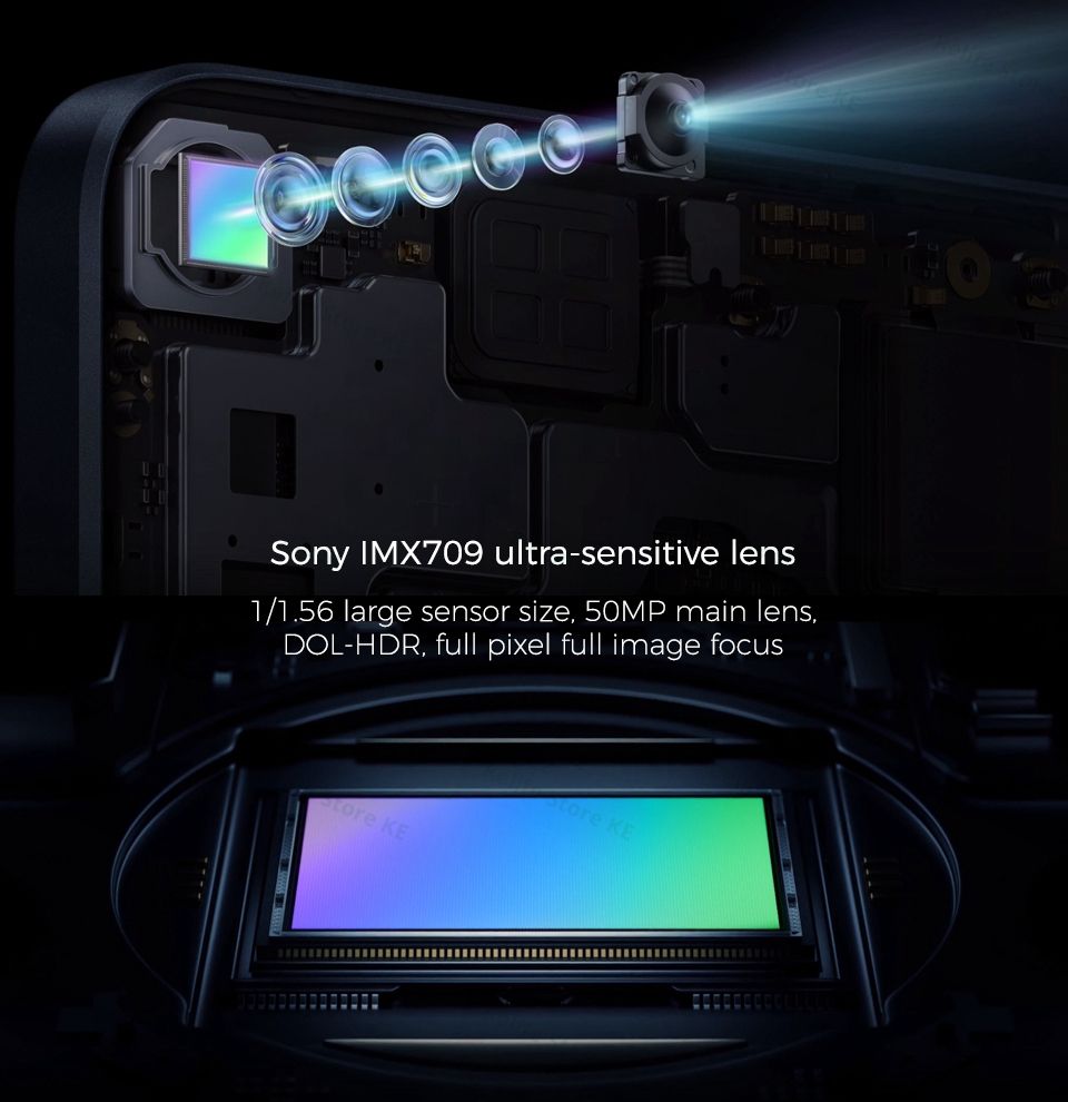 Refurbished Phones OPPO Reno7 Pro 5G 256GB ROM 8GB RAM Dual SIM Dimensity 1200 Max 5G 50MP+32MP Camera 90Hz AMOLED Screen Fingerprint Unlock Smart Phones