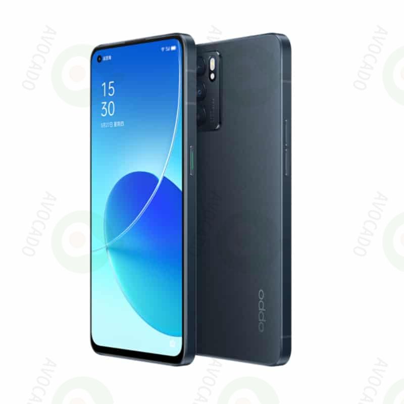 Refurbished Phones OPPO Reno6 5G 256GB ROM 12GB RAM Dual SIM Dimensity 900 5G 64MP+32MP Camera 90Hz AMOLED Screen Fingerprint Unlock Smart Phones