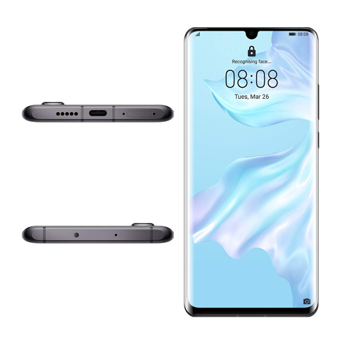 Refurbished Phones HUAWEI P30 Pro Dual SIM 4G LTE 8GB RAM 40MP+20MP Camera 4200 mAh Face Unlock In-Display Fingerprint OLED Screen Kirin 980 CPU Smart Phones