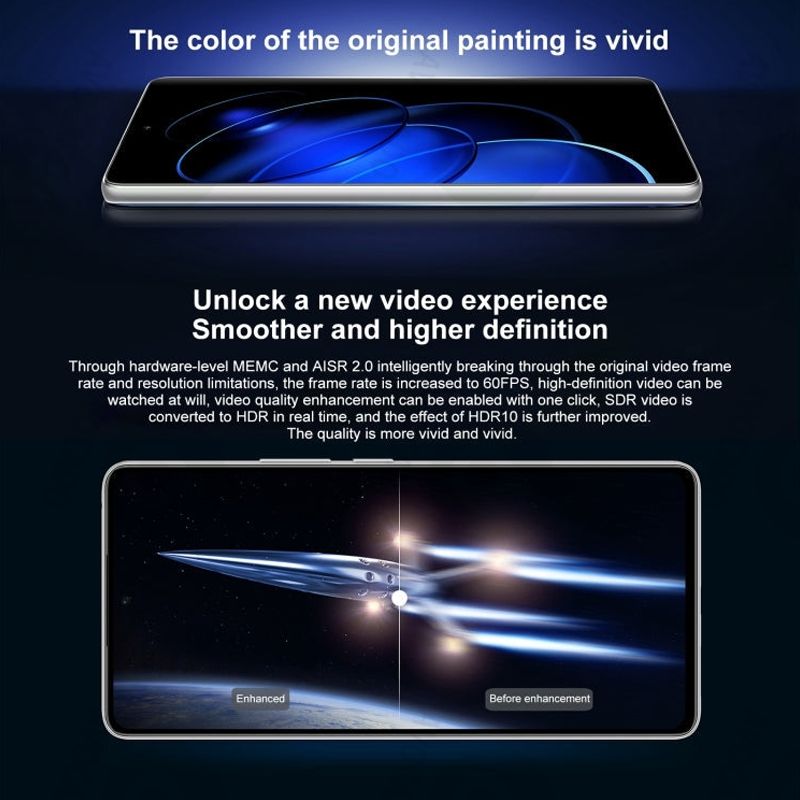 Refurbished Phones HONOR 80 GT 12GB RAM Snapdragon 8+ Gen 1 6.67" 120Hz AMOLED Dual SIM 5G Network 4800mAh Battery 54MP+16MP Camera Android 12 Under Display Fingerprint  Smart Phones