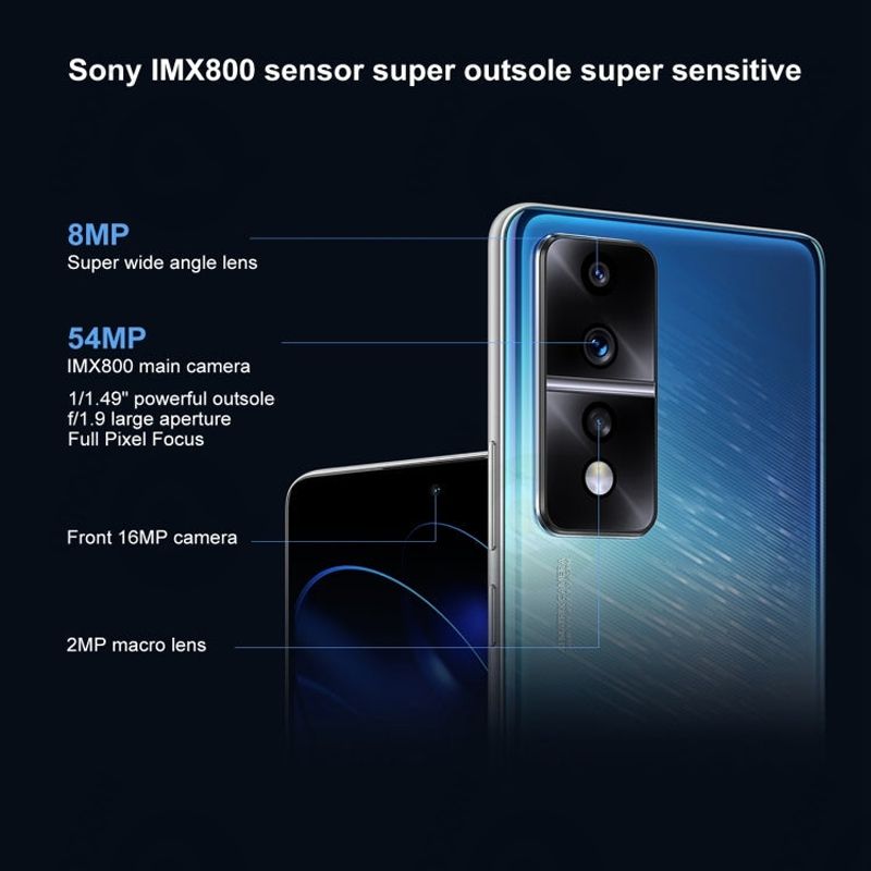 Refurbished Phones HONOR 80 GT 12GB RAM Snapdragon 8+ Gen 1 6.67" 120Hz AMOLED Dual SIM 5G Network 4800mAh Battery 54MP+16MP Camera Android 12 Under Display Fingerprint  Smart Phones
