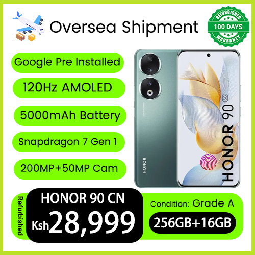 Refurbished Phones HONOR 90 5G 16GB RAM Snapdragon 7 Gen 1 6.7" 120Hz AMOLED Dual SIM 5G Network 5000mAh Battery 200MP+50MP Camera Android 13 Under Display Fingerprint  Smart Phones