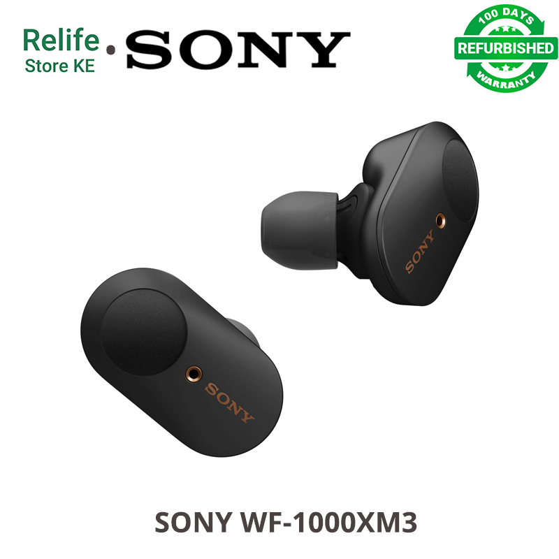 Refurbished Sony WF-1000XM3  Industry Leading Noise Canceling Truly Wireless Earbuds Headset/Headphones  And Mic For Phone Call Bluetooth Earphones