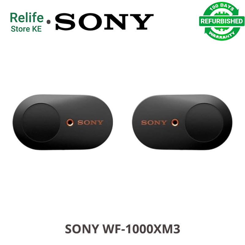 Refurbished Sony WF-1000XM3  Industry Leading Noise Canceling Truly Wireless Earbuds Headset/Headphones  And Mic For Phone Call Bluetooth Earphones