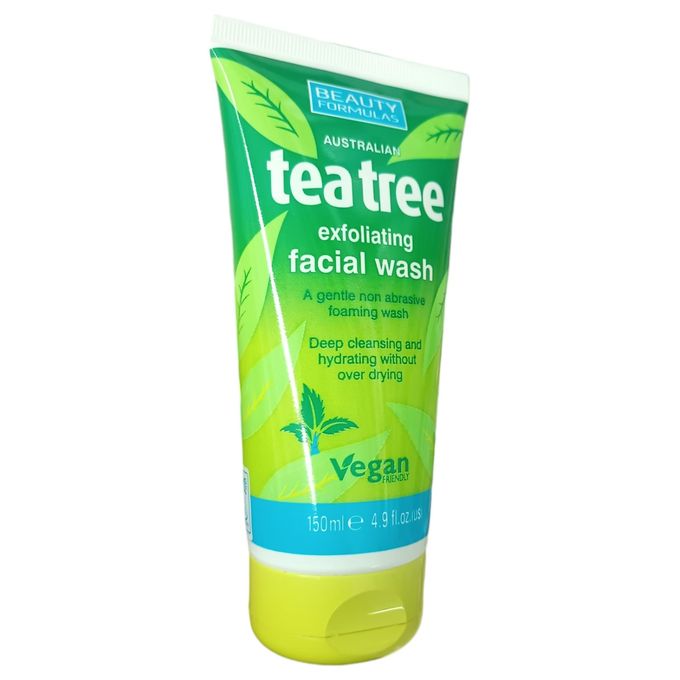Beauty Formulas Tea Tree Exfoliating Facial Wash 150Ml