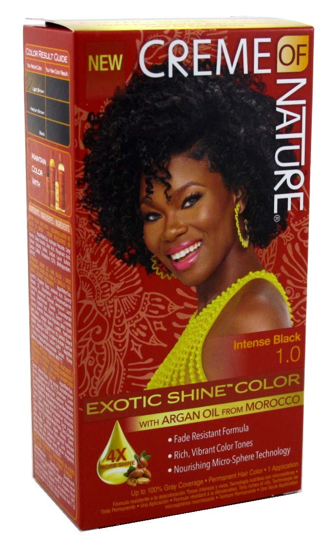 Creme Of Nature Exotic Shine Color with Argan Oil from Morocco 1.0 Intense Black